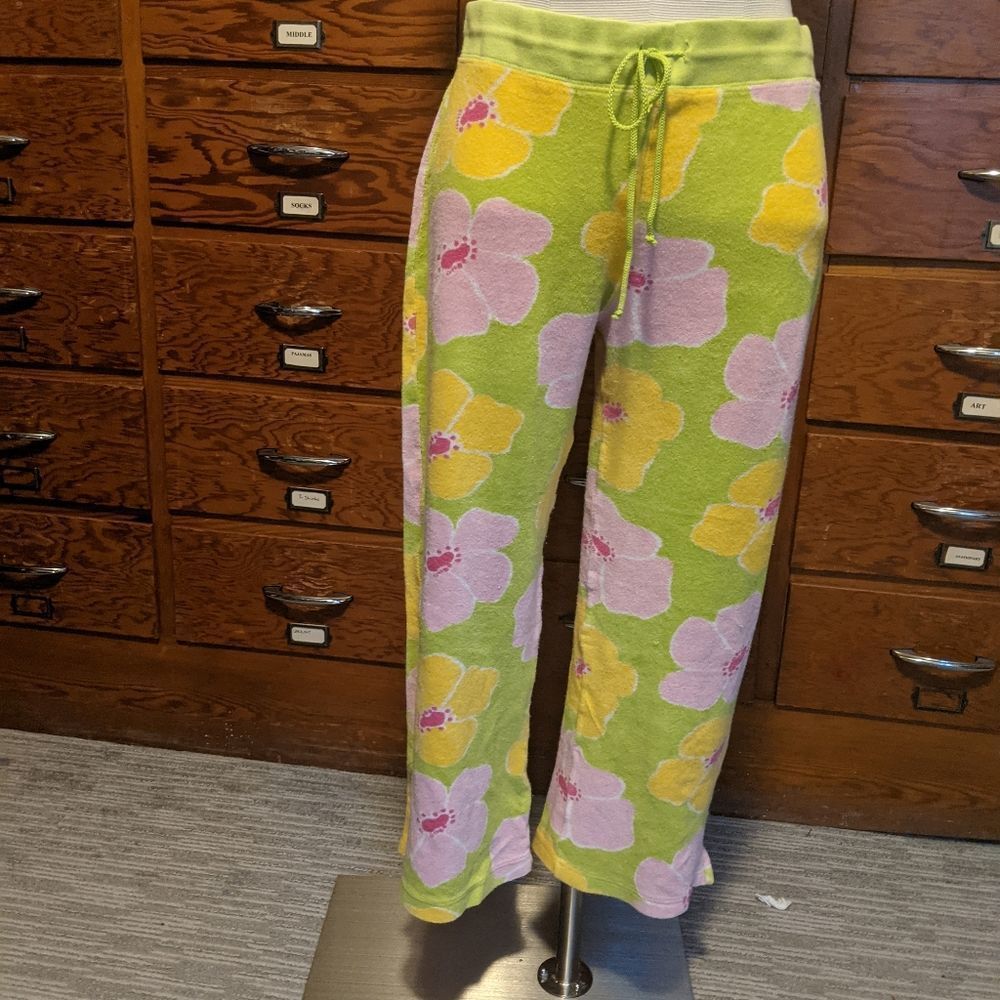 Vintage Lilly Pulitzer terrycloth pants